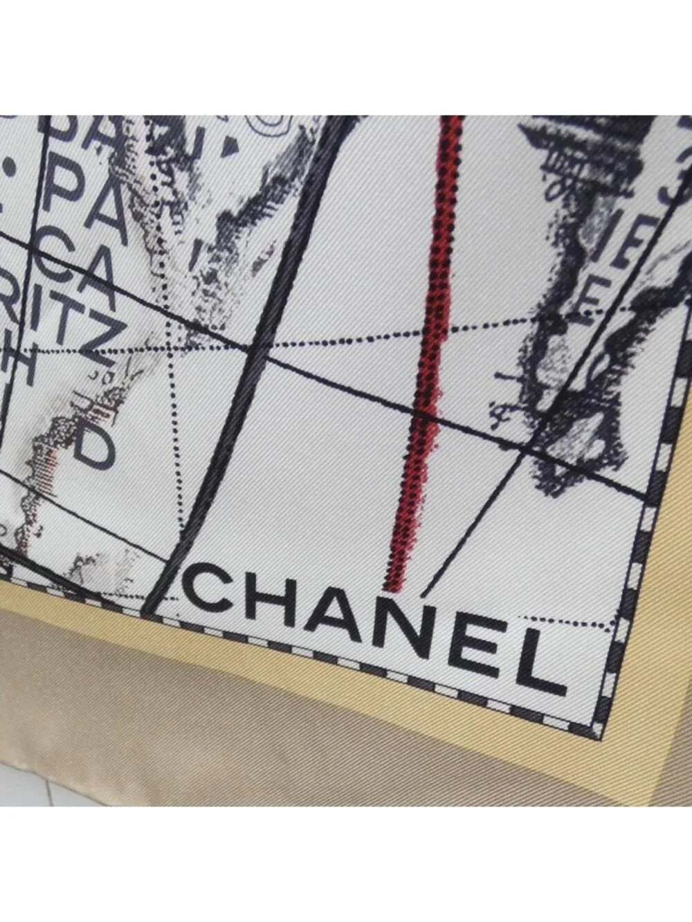 Chanel Scarf Beige